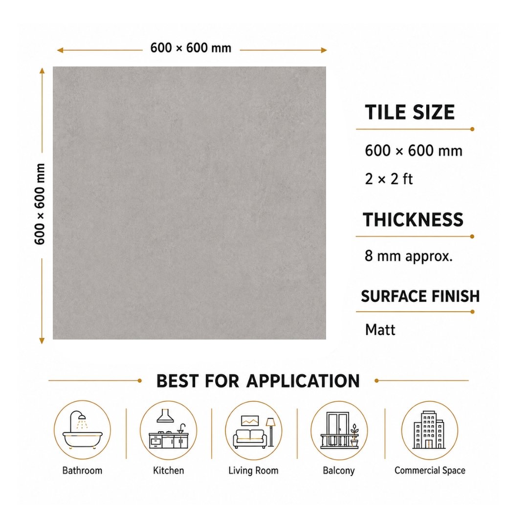 AL 1516 Plain and texture Kitchen Tiles - My Home Studio